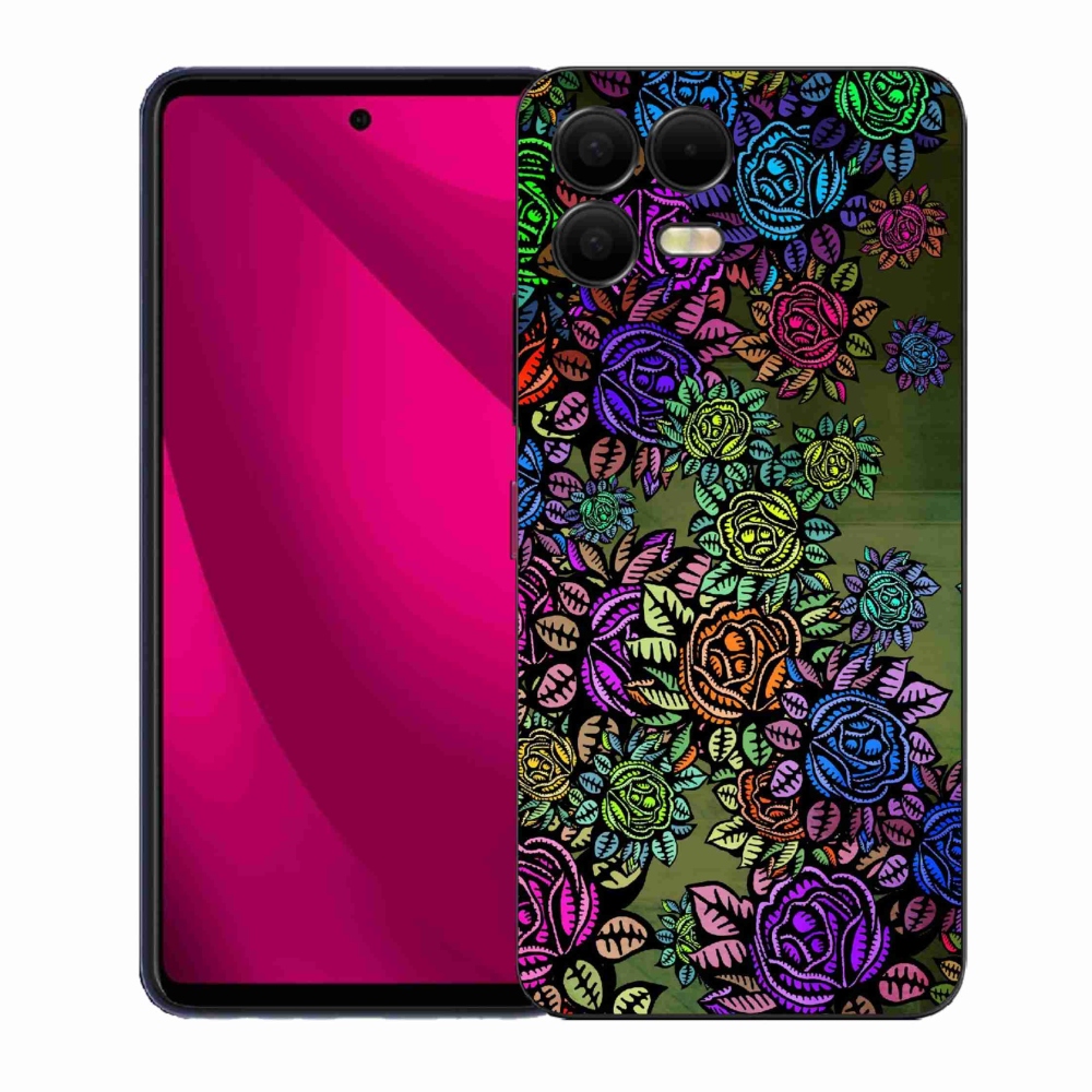 Gélový kryt mmCase na T-Mobile T Phone 3 Pro - kvety 6