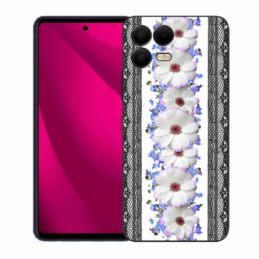 Gélový kryt mmCase na T-Mobile T Phone 3 Pro - kvety 8
