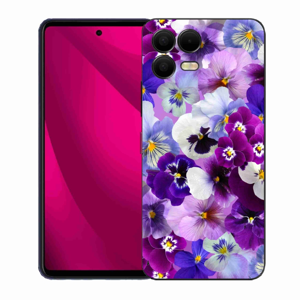 Gélový kryt mmCase na T-Mobile T Phone 3 Pro - kvety 9