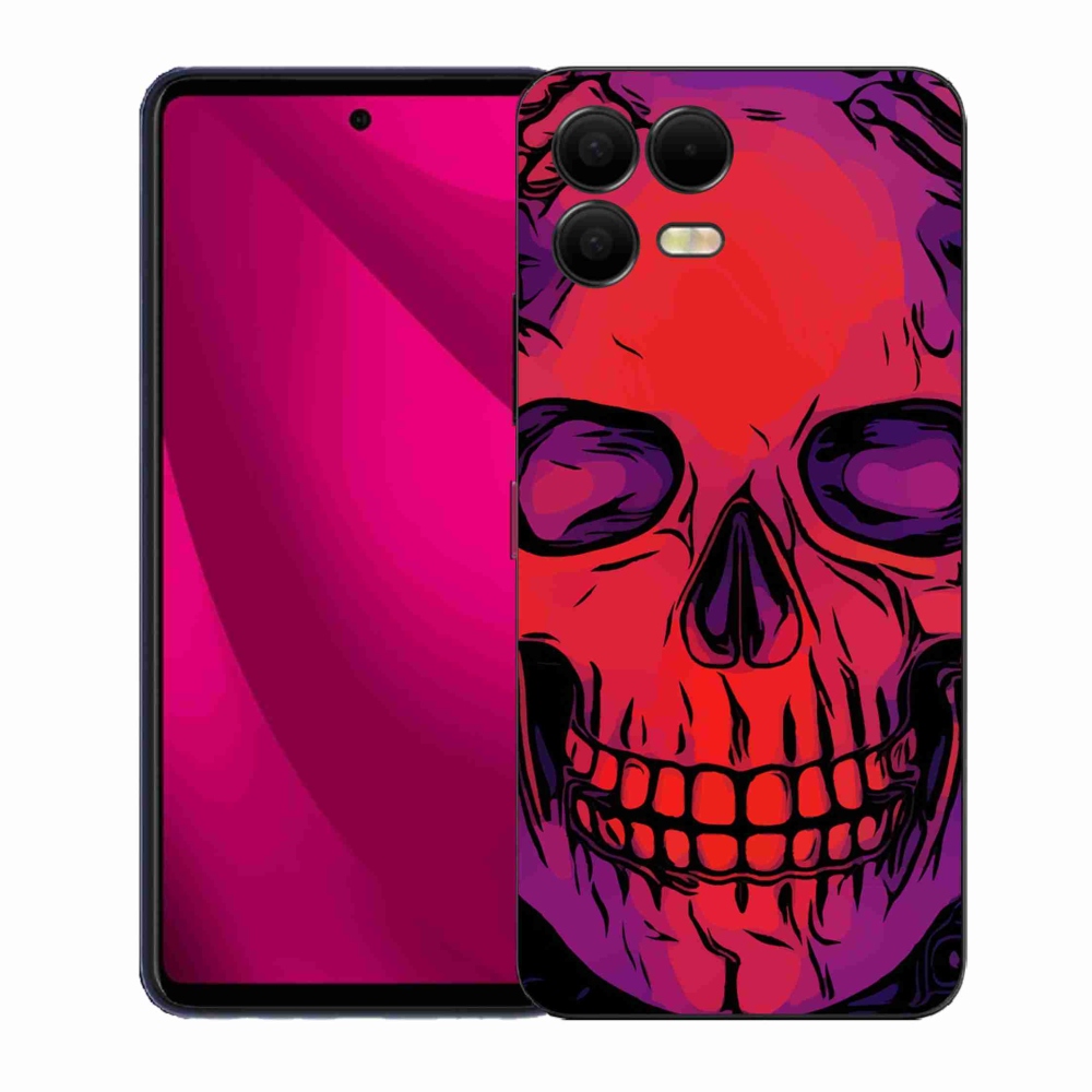 Gélový kryt mmCase na T-Mobile T Phone 3 Pro - lebka