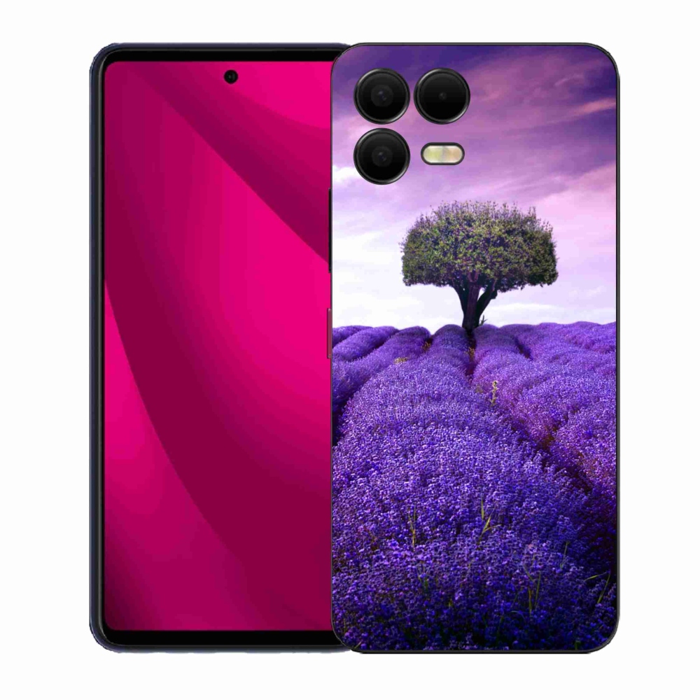 Gélový kryt mmCase na T-Mobile T Phone 3 Pro - levanduľová lúka