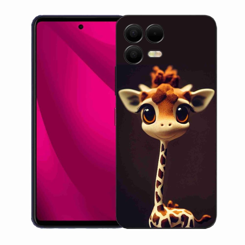 Gélový kryt mmCase na T-Mobile T Phone 3 Pro - malá žirafa
