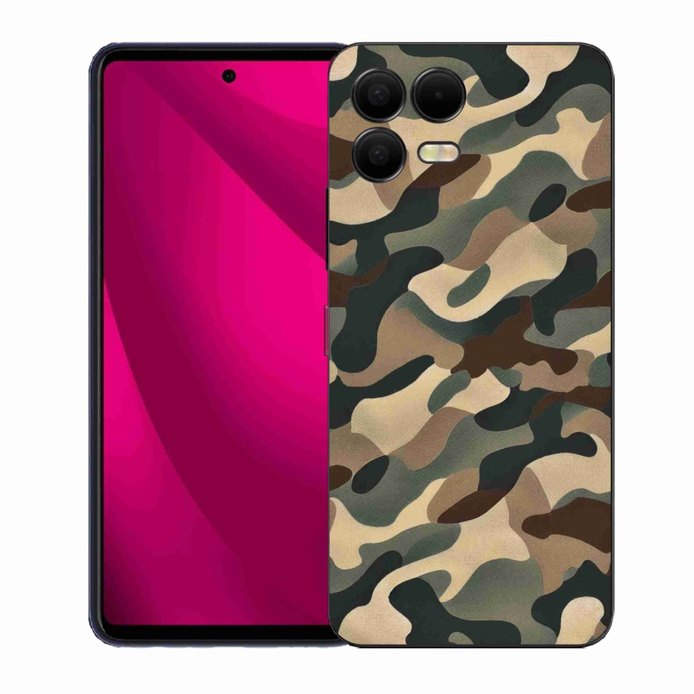 Gélový kryt mmCase na T-Mobile T Phone 3 Pro - maskáčový vzor 11
