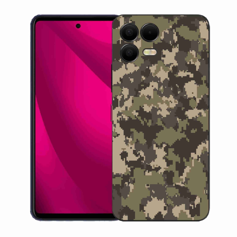 Gélový kryt mmCase na T-Mobile T Phone 3 Pro - maskáčový vzor 12
