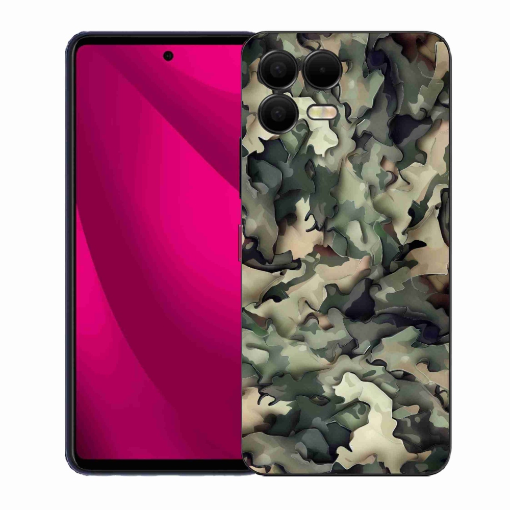 Gélový kryt mmCase na T-Mobile T Phone 3 Pro - maskáčový vzor 9