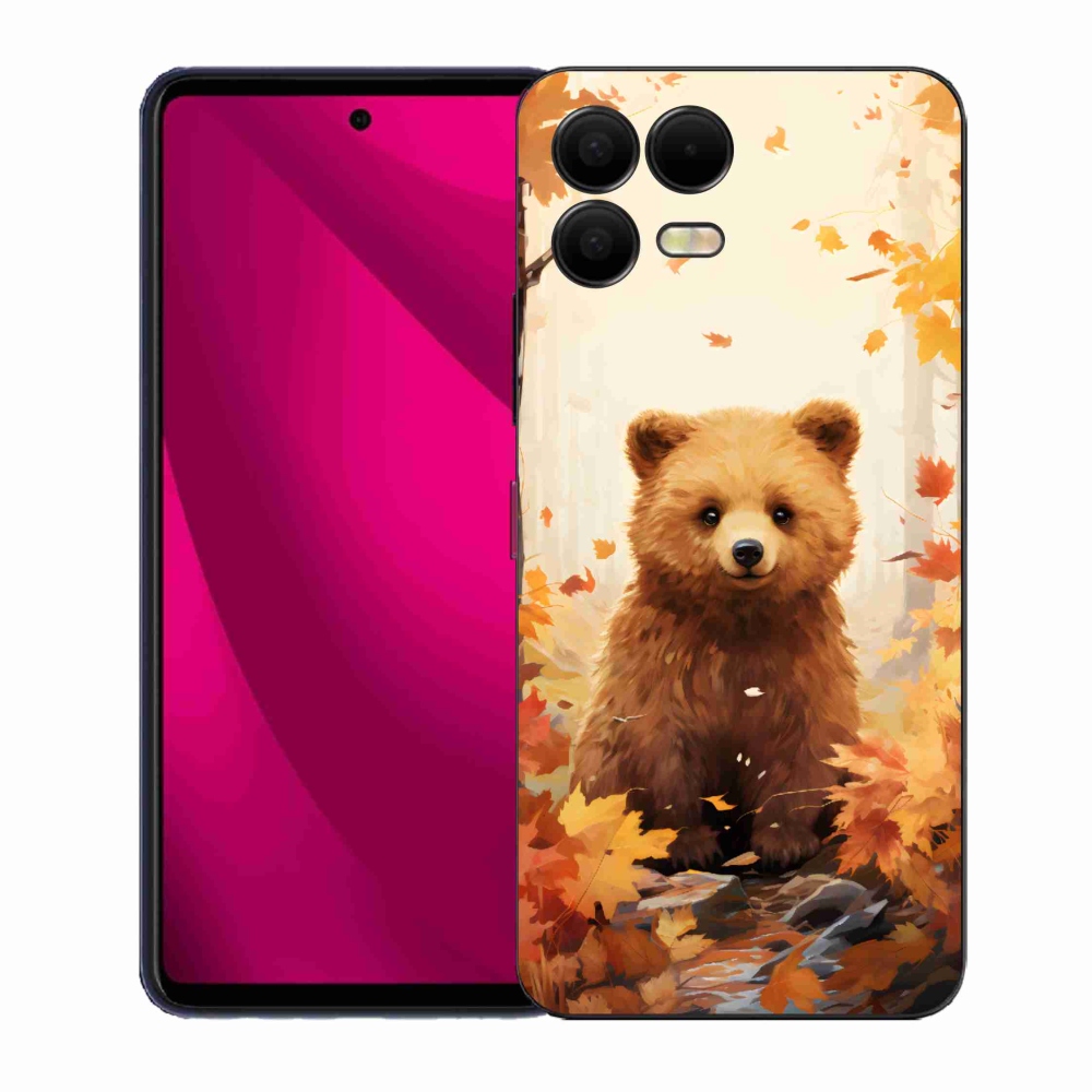 Gélový kryt mmCase na T-Mobile T Phone 3 Pro - medveď v lese
