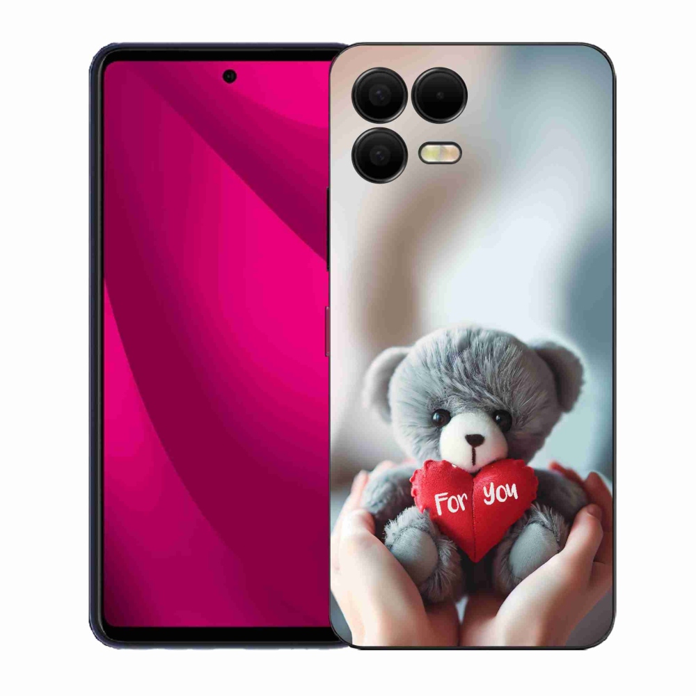 Gélový kryt mmCase na T-Mobile T Phone 3 Pro - medvedík pre zamilovaných