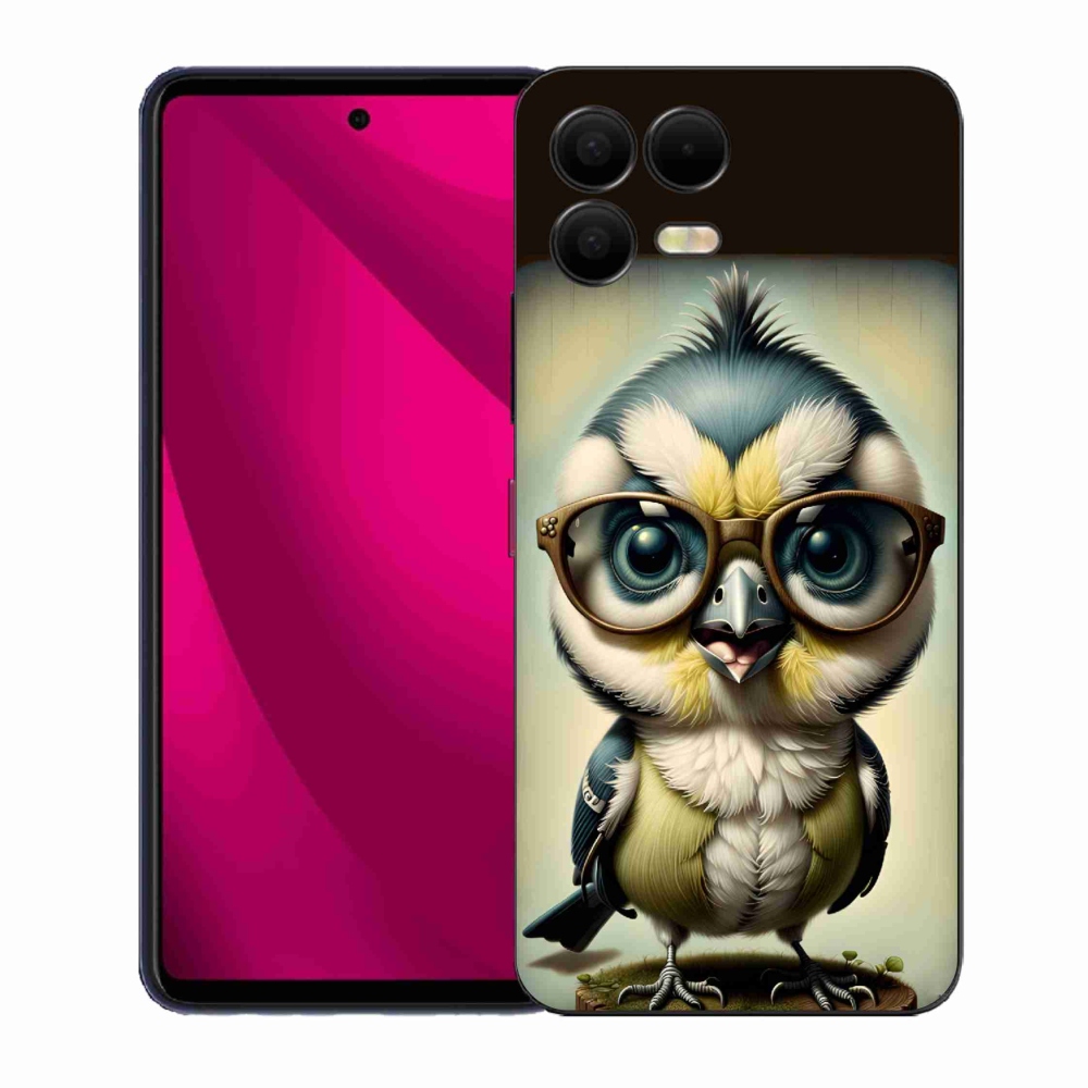 Gélový kryt mmCase na T-Mobile T Phone 3 Pro - mláďa s okuliarmi