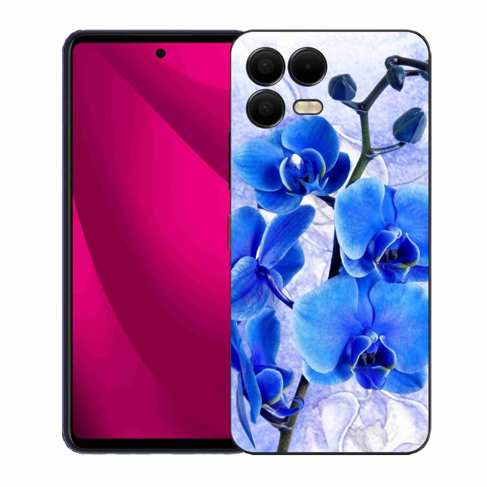 Gélový kryt mmCase na T-Mobile T Phone 3 Pro - modré kvety