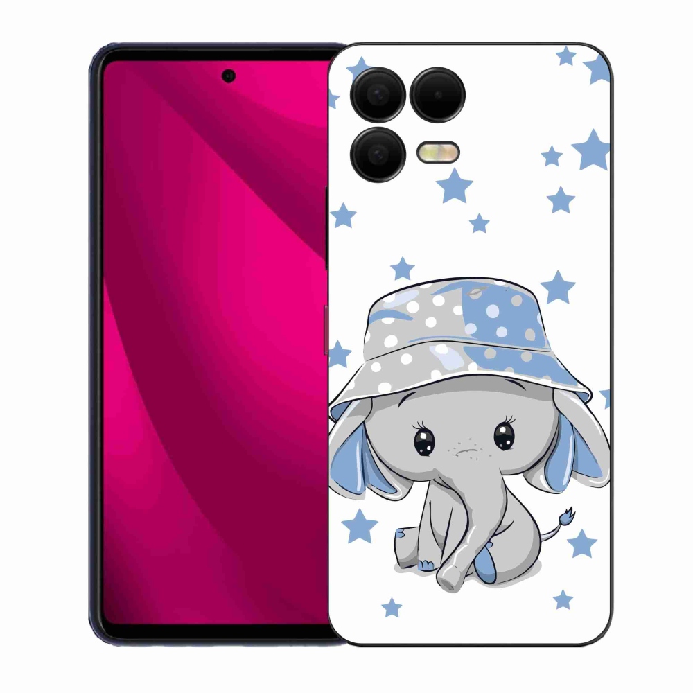 Gélový kryt mmCase na T-Mobile T Phone 3 Pro - modrý slon