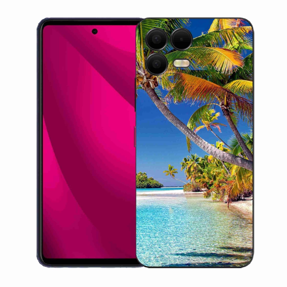 Gélový kryt mmCase na T-Mobile T Phone 3 Pro - morská pláž