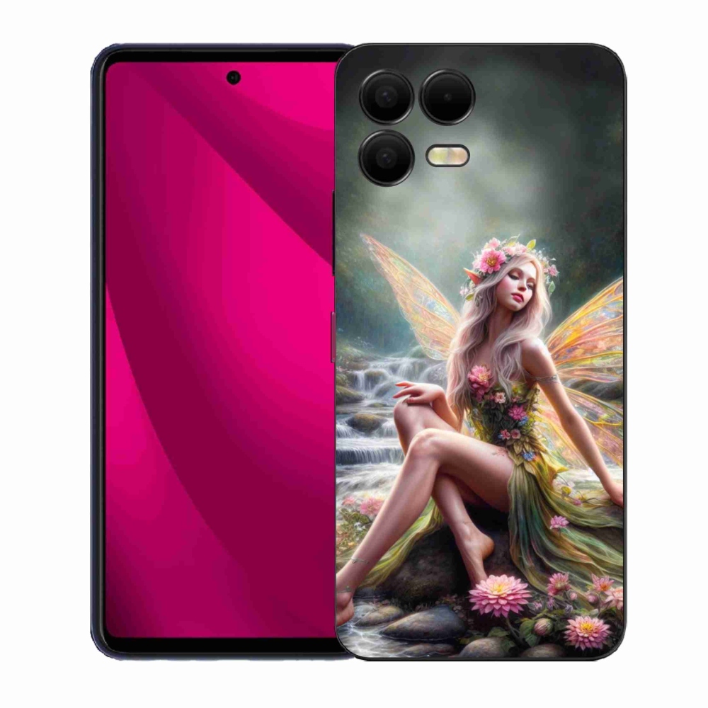 Gélový kryt mmCase na T-Mobile T Phone 3 Pro - motýlia žena 1