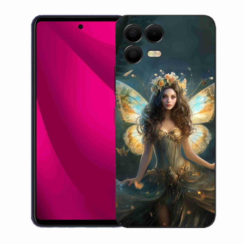 Gélový kryt mmCase na T-Mobile T Phone 3 Pro - motýlia žena