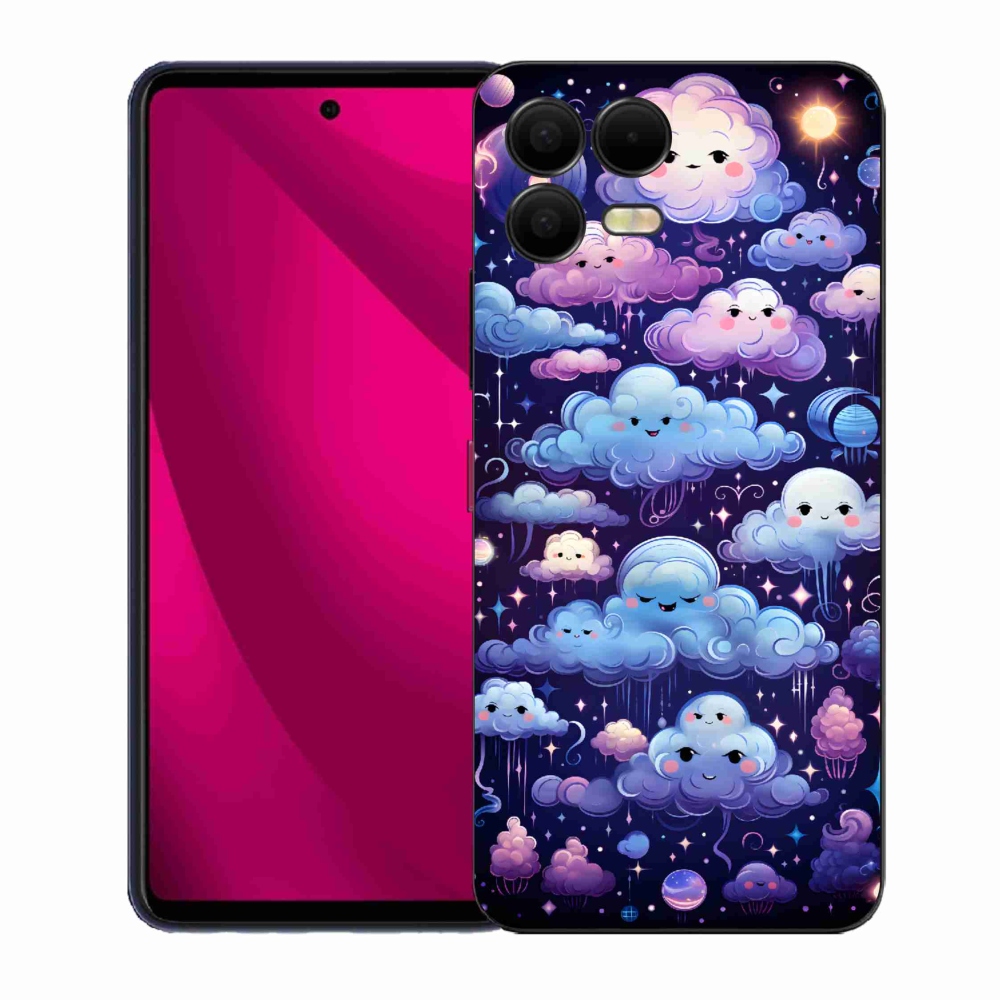 Gélový kryt mmCase na T-Mobile T Phone 3 Pro - mráčiky