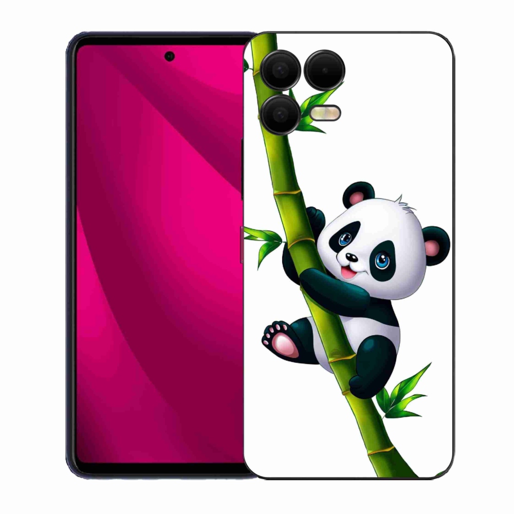 Gélový kryt mmCase na T-Mobile T Phone 3 Pro - panda na bambuse