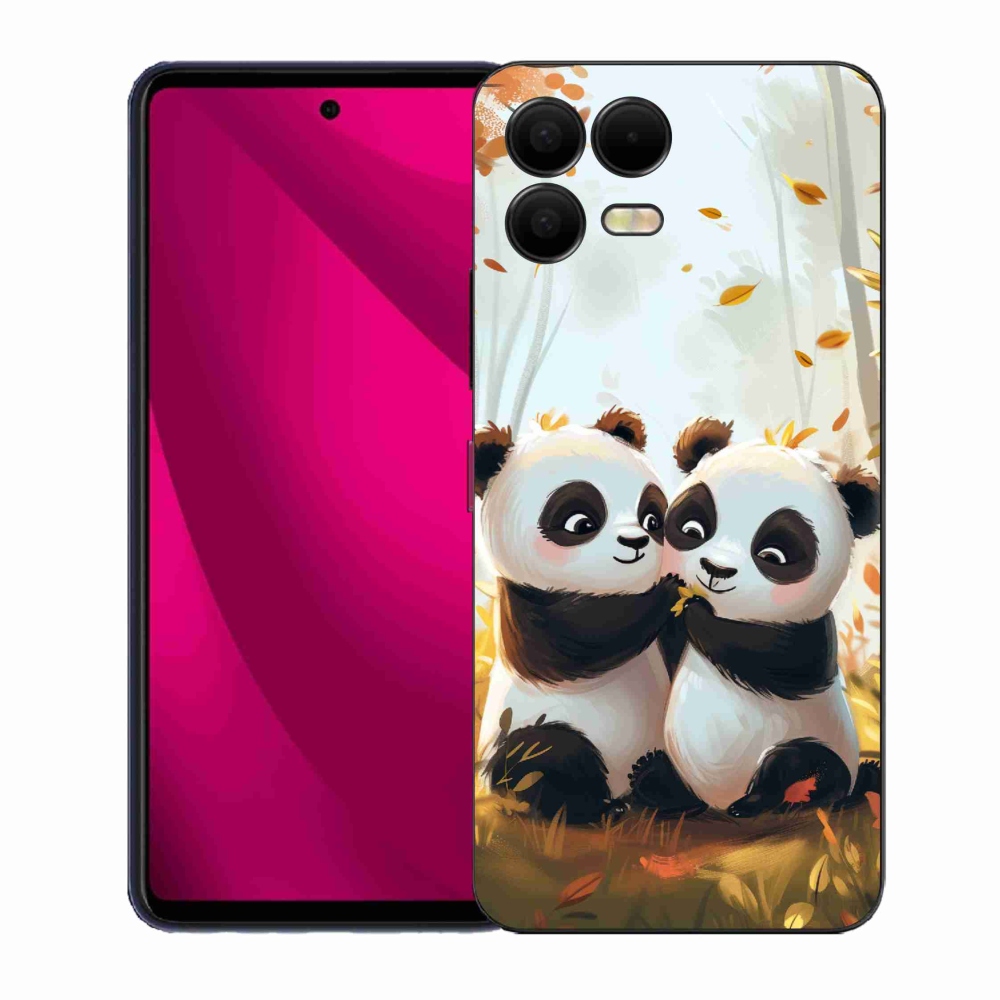 Gélový kryt mmCase na T-Mobile T Phone 3 Pro - pandy
