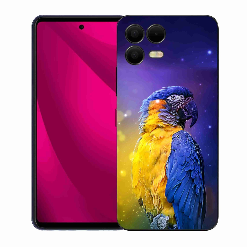 Gélový kryt mmCase na T-Mobile T Phone 3 Pro - papagáj ara 1