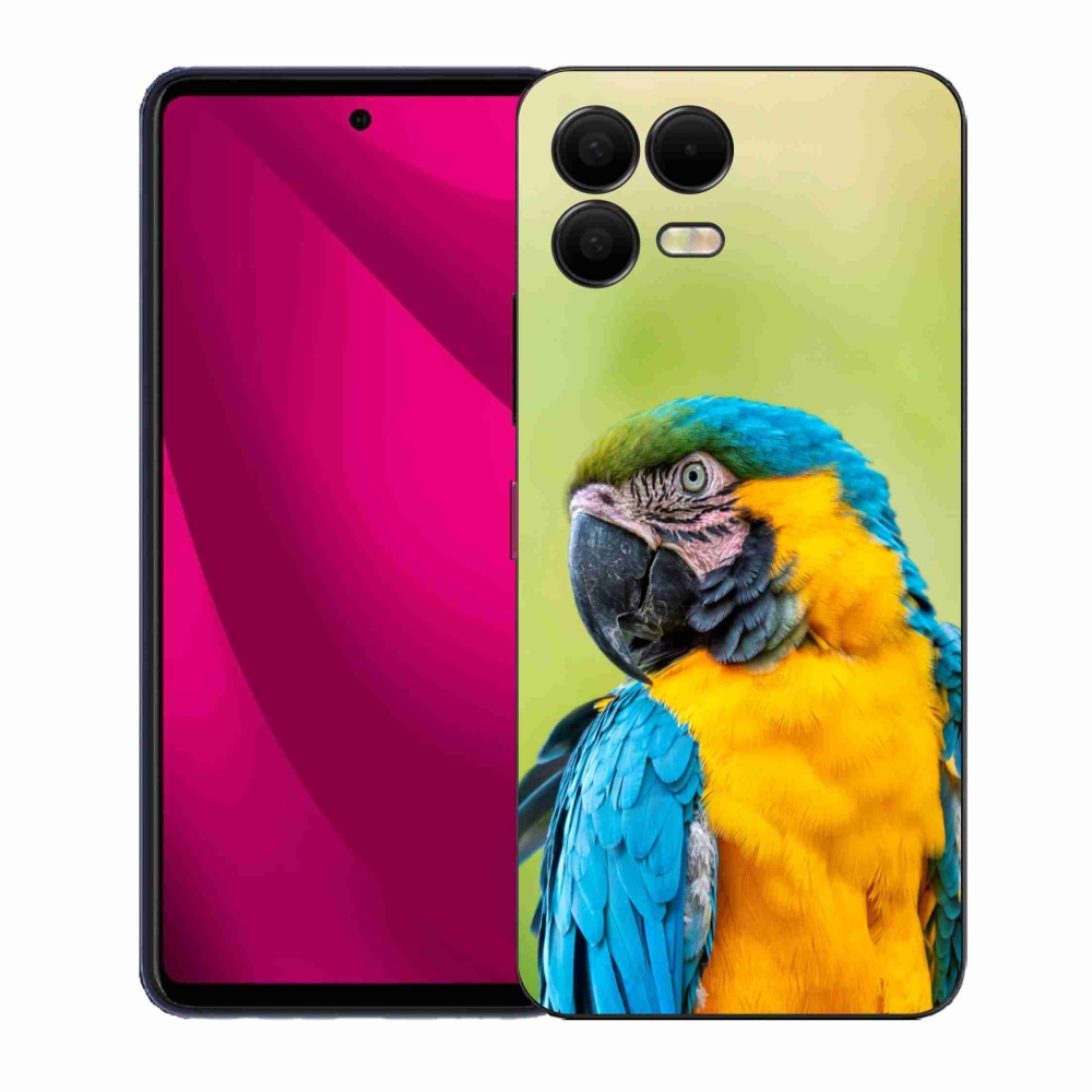 Gélový kryt mmCase na T-Mobile T Phone 3 Pro - papagáj ara 2