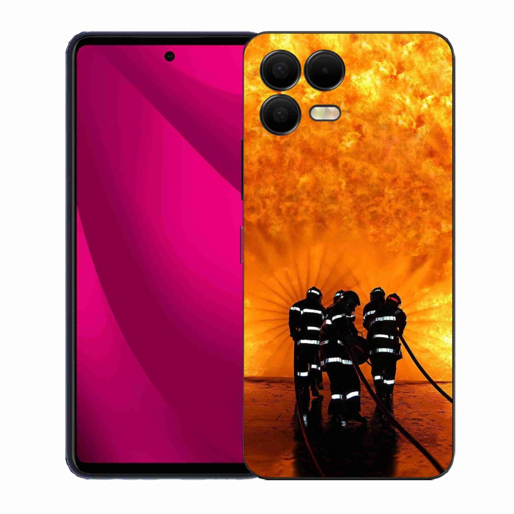 Gélový kryt mmCase na T-Mobile T Phone 3 Pro - požiar