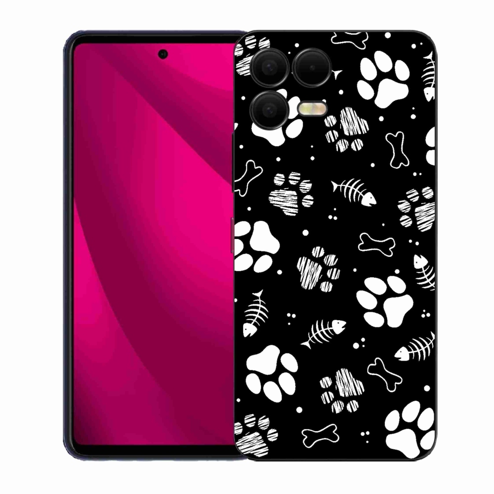 Gélový kryt mmCase na T-Mobile T Phone 3 Pro - psie labky