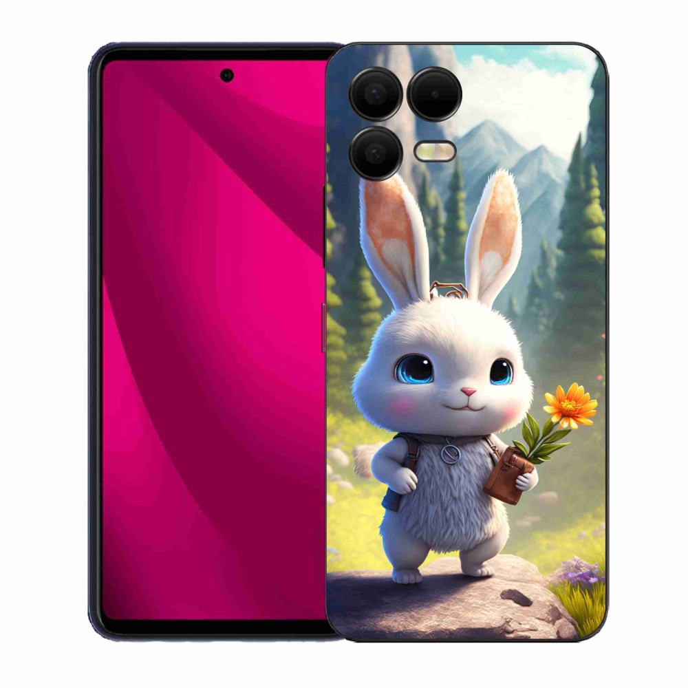 Gélový kryt mmCase na T-Mobile T Phone 3 Pro - roztomilý zajačik