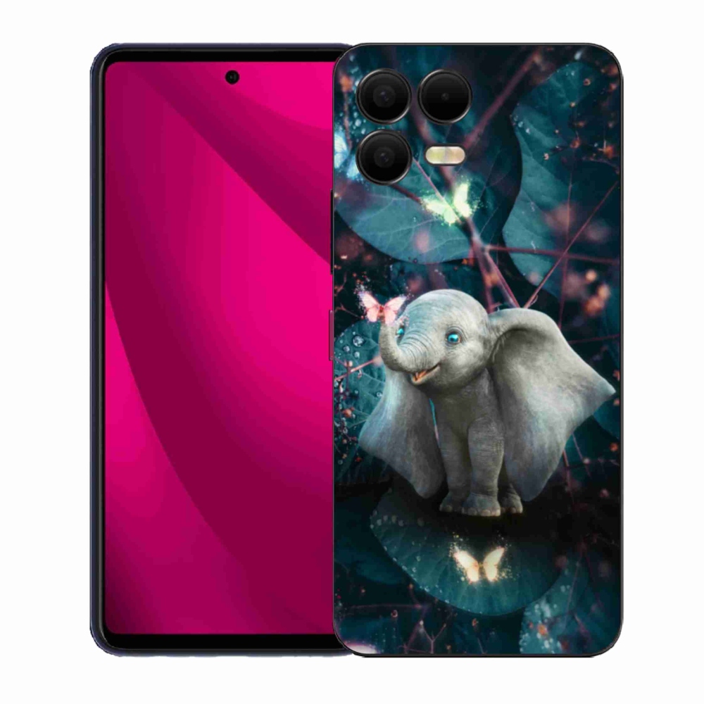 Gélový kryt mmCase na T-Mobile T Phone 3 Pro - roztomilý slon