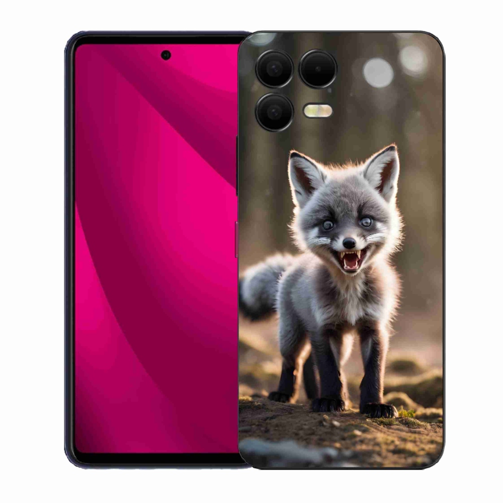 Gélový kryt mmCase na T-Mobile T Phone 3 Pro - rozzúrená líška