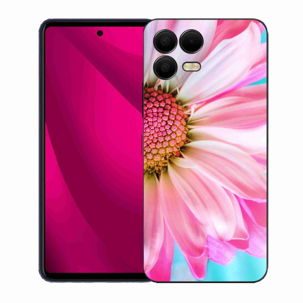 Gélový kryt mmCase na T-Mobile T Phone 3 Pro - ružová kvetina