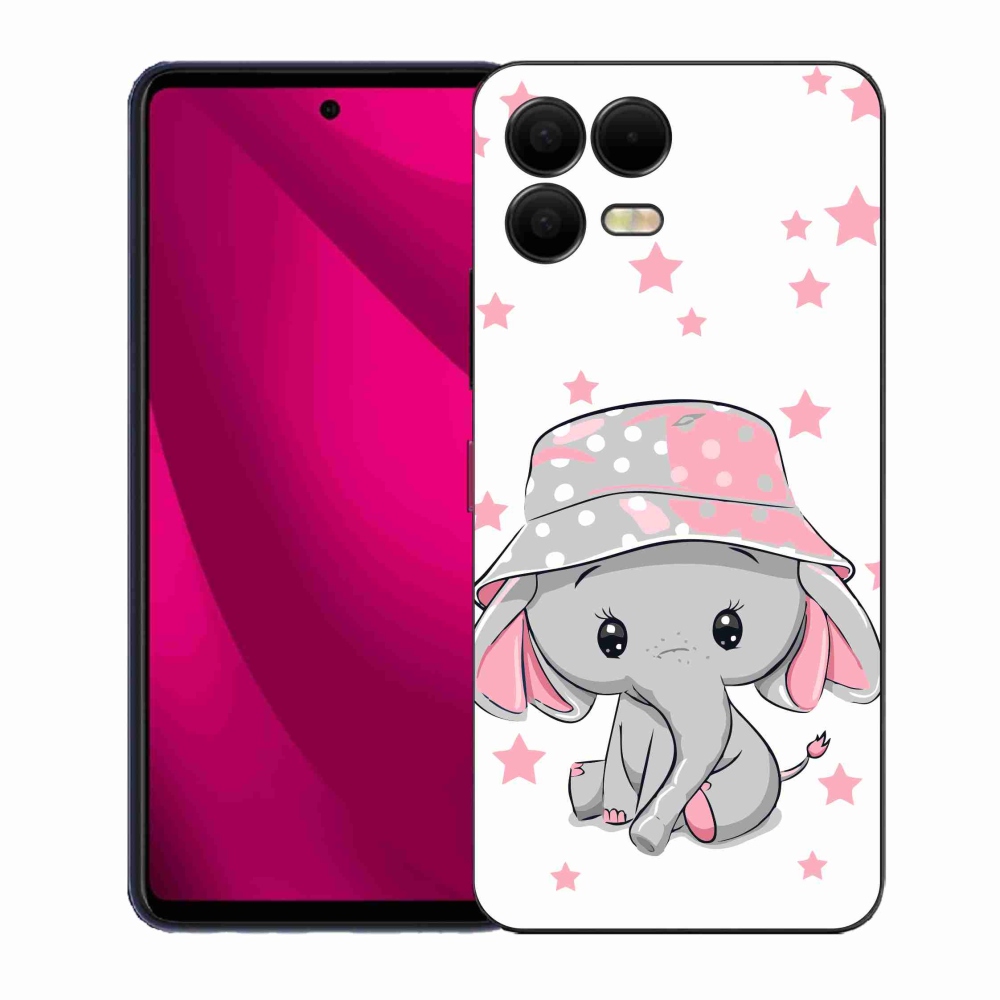 Gélový kryt mmCase na T-Mobile T Phone 3 Pro - ružový slon