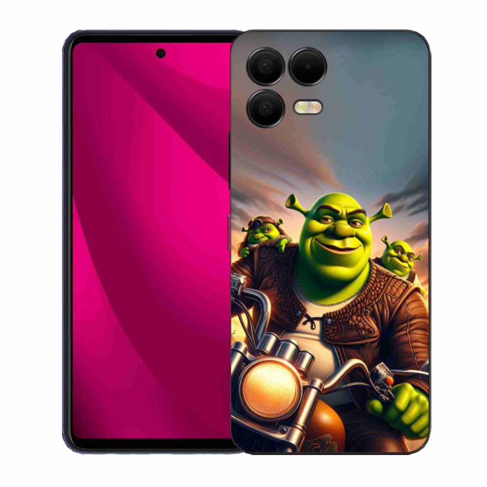 Gélový kryt mmCase na T-Mobile T Phone 3 Pro - shrek na motorke