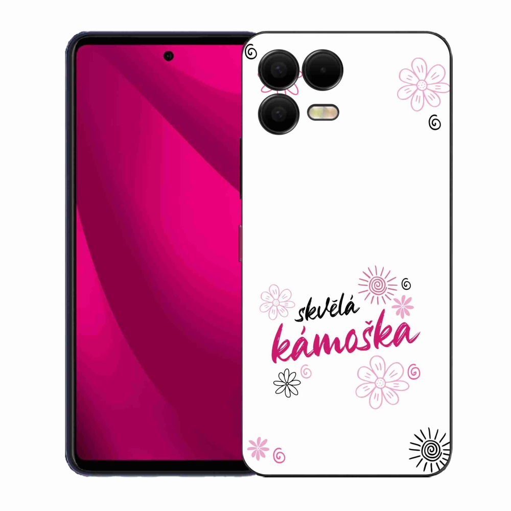 Gélový kryt mmCase na T-Mobile T Phone 3 Pro - skvelá kamoška biele pozadie