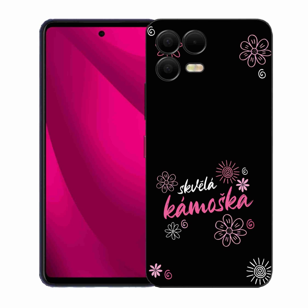 Gélový kryt mmCase na T-Mobile T Phone 3 Pro - skvelá kamoška čierne pozadie