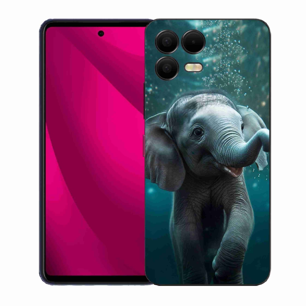 Gélový kryt mmCase na T-Mobile T Phone 3 Pro - sloník pod vodou