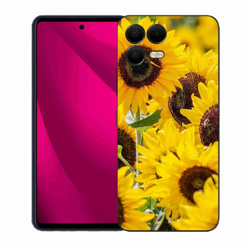 Gélový kryt mmCase na T-Mobile T Phone 3 Pro - slnečnice
