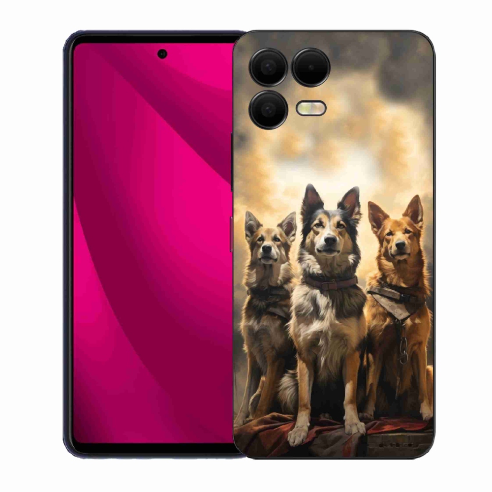 Gélový kryt mmCase na T-Mobile T Phone 3 Pro - tri psy