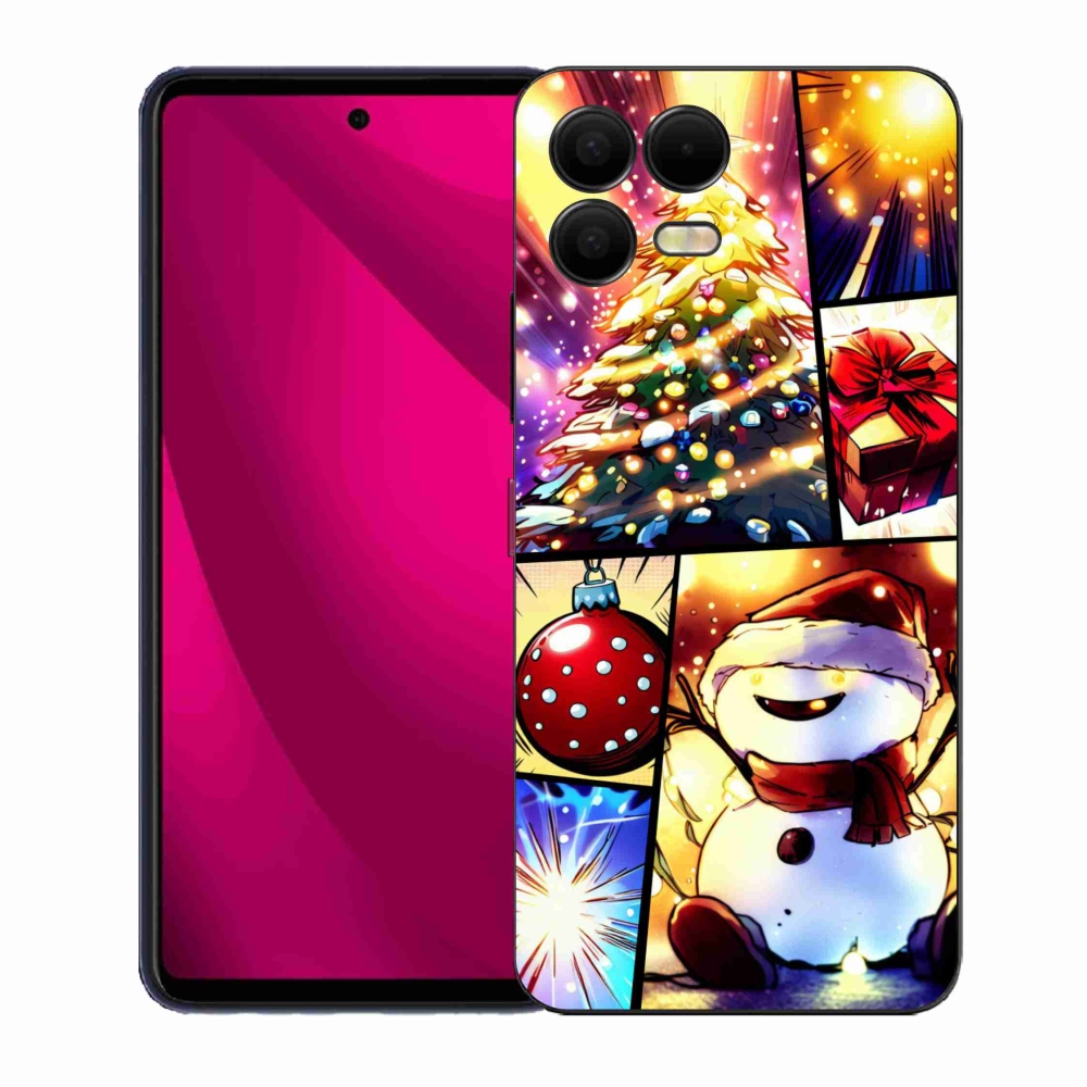 Gélový kryt mmCase na T-Mobile T Phone 3 Pro - vianočné motívy 1