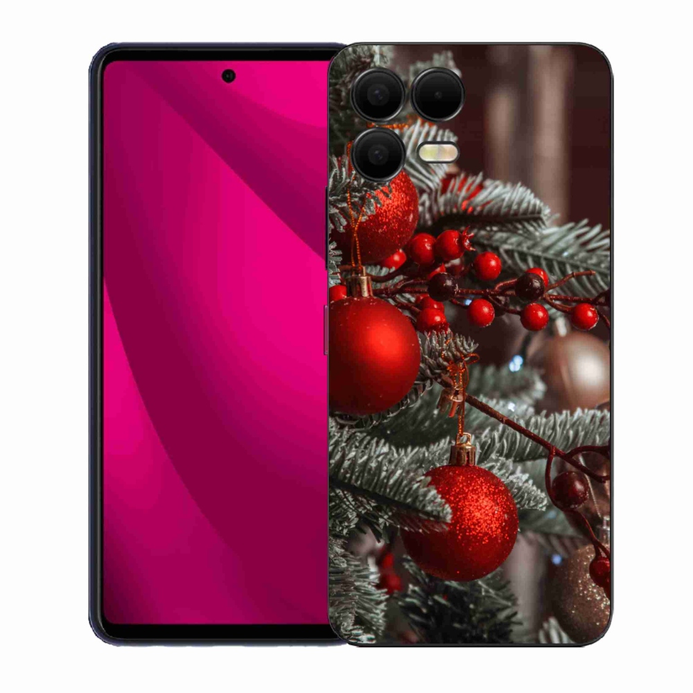 Gélový kryt mmCase na T-Mobile T Phone 3 Pro - vianočné ozdoby 2