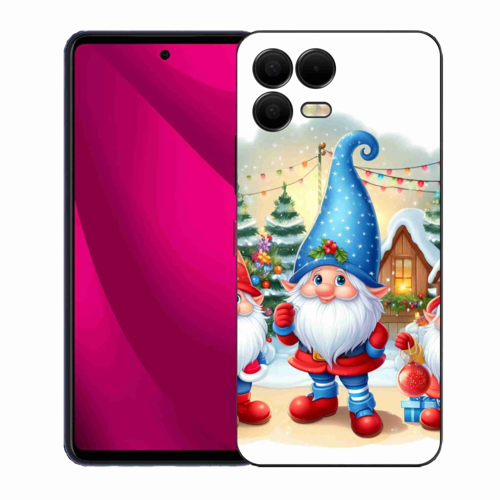 Gélový kryt mmCase na T-Mobile T Phone 3 Pro - vianočné škriatkovia