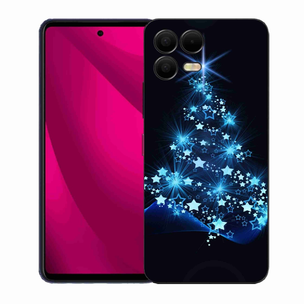Gélový kryt mmCase na T-Mobile T Phone 3 Pro - vianočný stromček