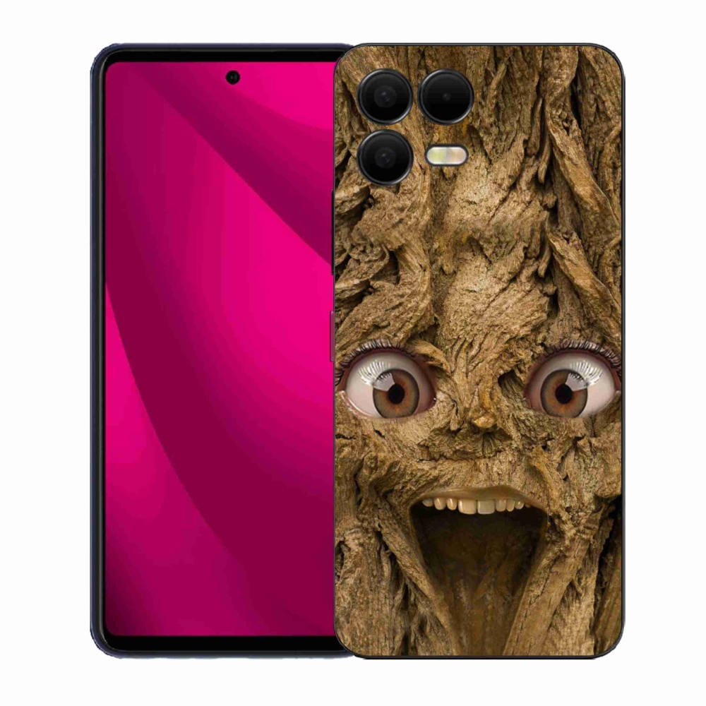 Gélový kryt mmCase na T-Mobile T Phone 3 Pro - veselý strom s očami
