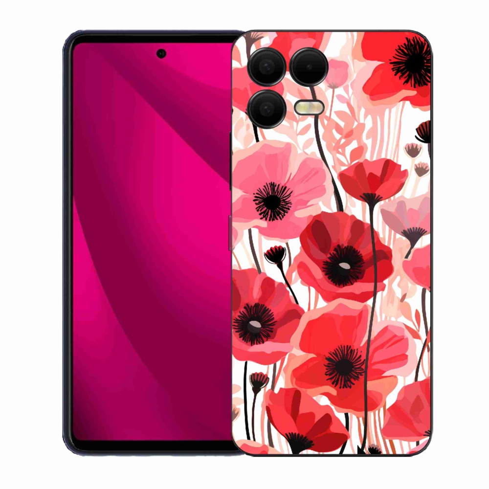 Gélový kryt mmCase na T-Mobile T Phone 3 Pro - vlčí mak 1