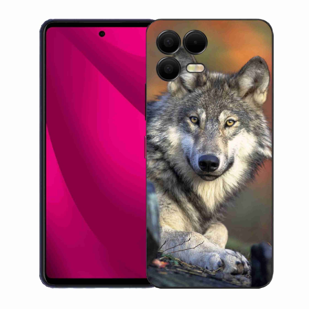 Gélový kryt mmCase na T-Mobile T Phone 3 Pro - vlk