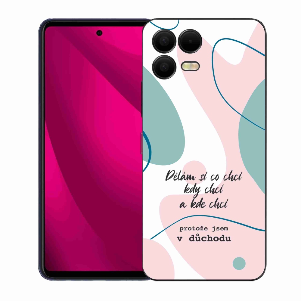 Gélový kryt mmCase na T-Mobile T Phone 3 Pro - vtipný text 10 biele pozadie