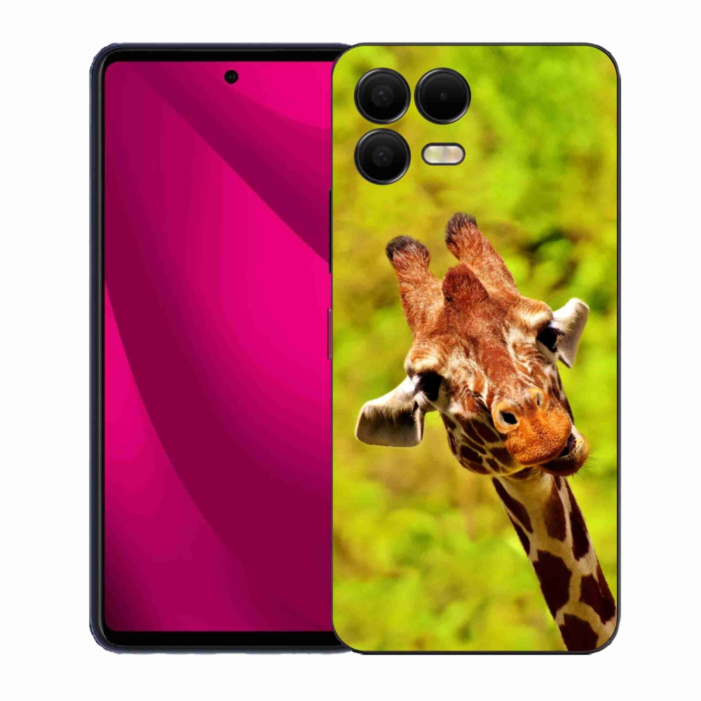 Gélový kryt mmCase na T-Mobile T Phone 3 Pro - žirafa