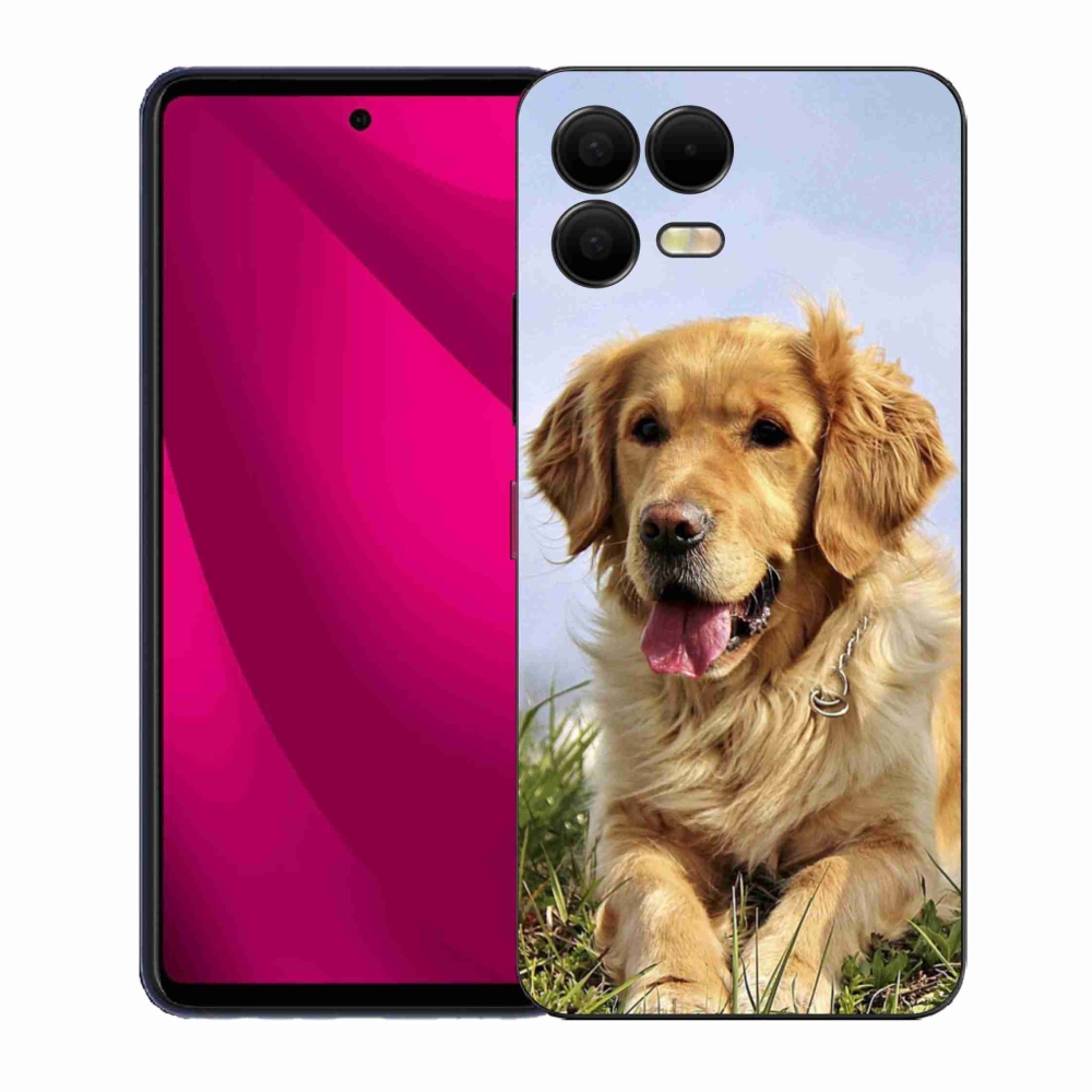 Gélový kryt mmCase na T-Mobile T Phone 3 Pro - zlatý retriever