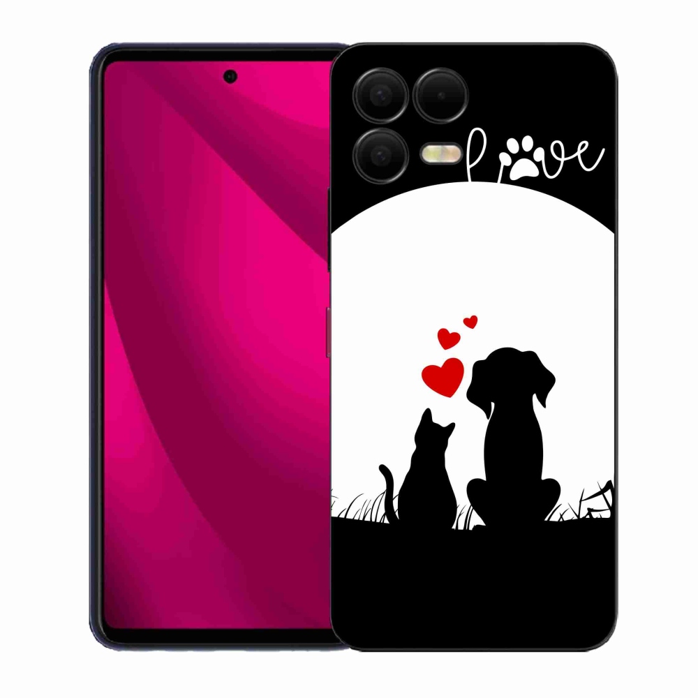 Gélový kryt mmCase na T-Mobile T Phone 3 Pro - zvieracia láska