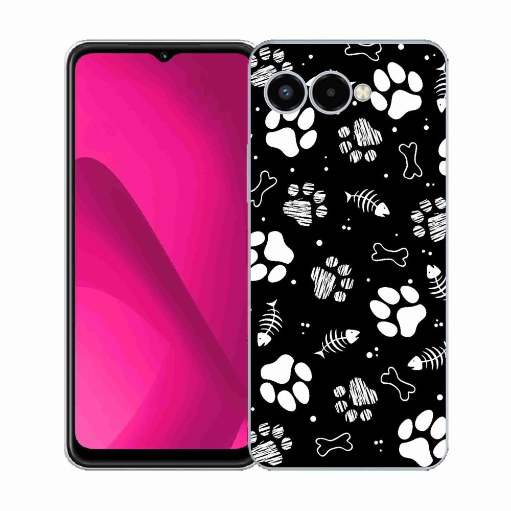Gélový kryt mmCase na T-Mobile T Phone 3 - psie labky