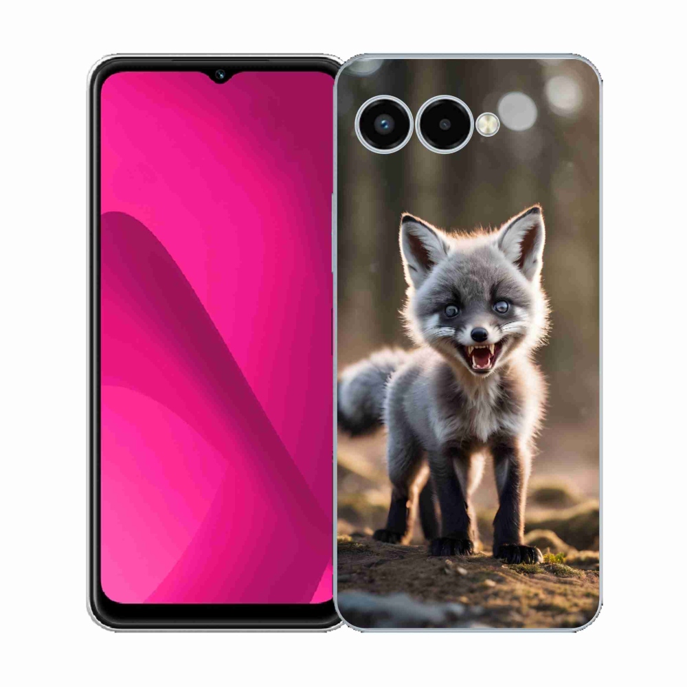 Gélový kryt mmCase na T-Mobile T Phone 3 - rozzúrená líška