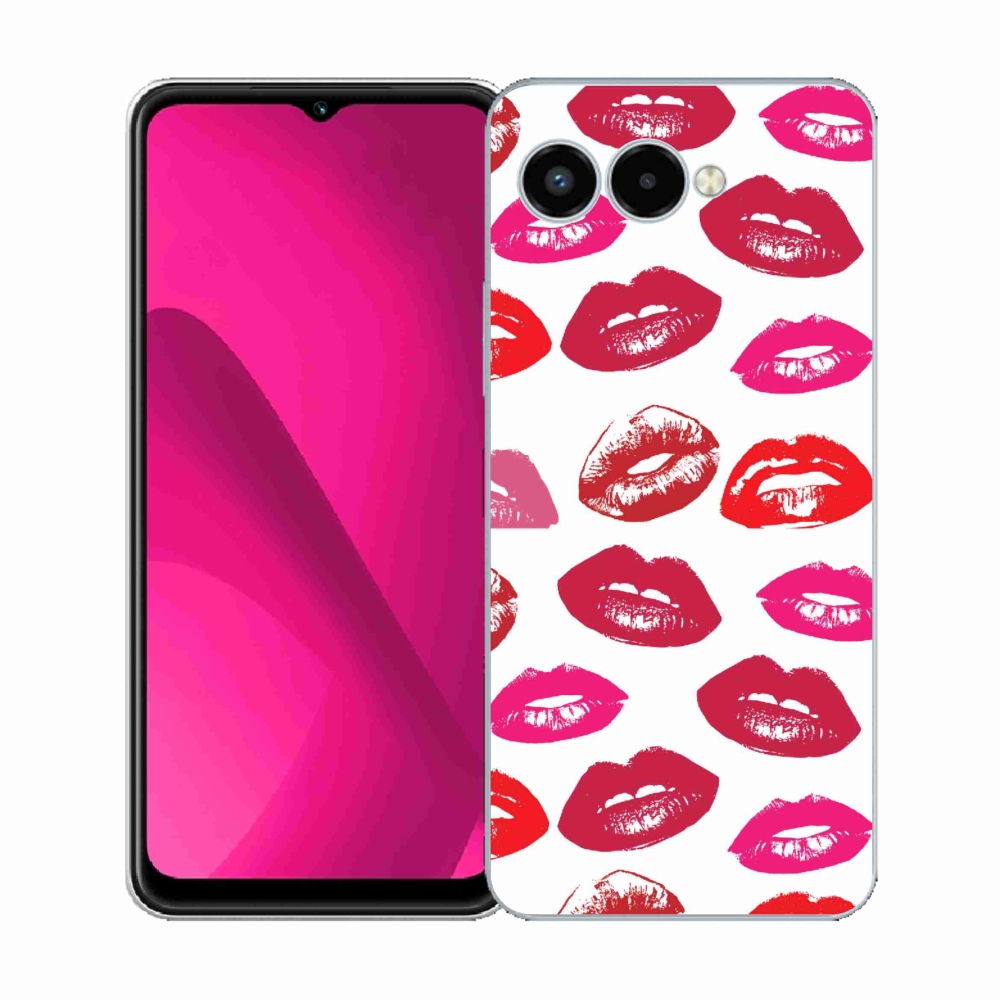 Gélový kryt mmCase na T-Mobile T Phone 3 - pery