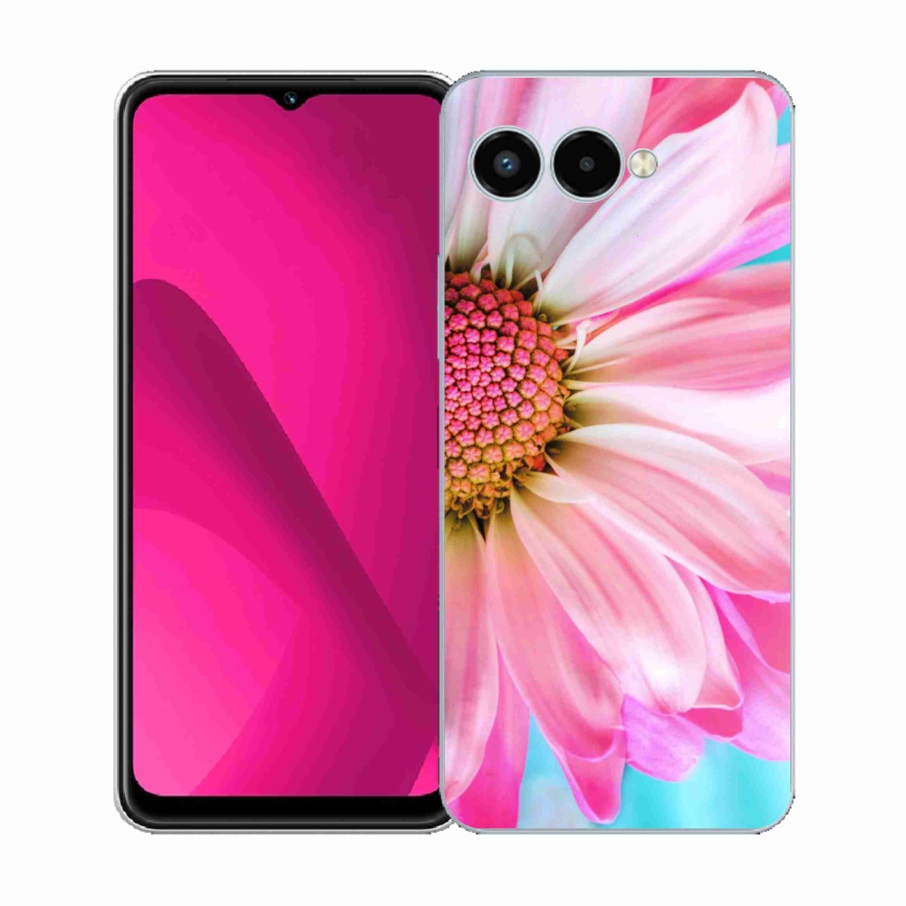 Gélový kryt mmCase na T-Mobile T Phone 3 - ružová kvetina